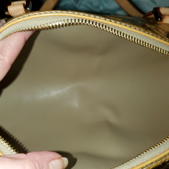 Louis Vuitton Vernis monogram Yellow Brown Bedford Bag with $30 COA - Picture 7 of 15